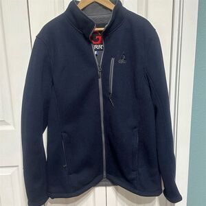 Gerry Men's XL Standard Navy Windbreaker Jacket Full-Zip Casual Fall
